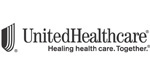 The image features a logo with text that reads  UNITED HEALTHCARE  accompanied by a tagline  HEALING HEALTH CARE TOGETHER.